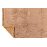 Détail de la couverture J-Line en polyester, couleur camel