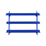Support mural rétro en fer bleu, design élégant et vintage
