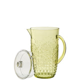 Carafe J-Line en plastique vert, design contemporain et élégant