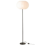 Lampe J-Line en métal blanc vue de face, design moderne