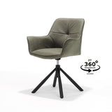 Armstoel rapide T2-360 Bull Microleder Forest% 23162, Draaivoet 360