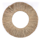 Miroir mural rond en jonc de mer de 60 cm de diamètre RIMBA