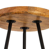 Table d'appoint bois autour de Ø 40 ou 50 cm 2nd choix Vancouver table basse table salon table de table de table noire tapis noir