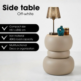 Table d'appoint Zea Blanc cassé
