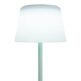 Lampe de batterie solaire "Emmi" 38 cm de haut, parapluie Ø 13 cm, métal dans la menthe et le plastique blanc, pour la zone extérieure, cct.