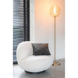 Chaise longue J-Line Snow, vue rapprochée du coussin