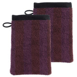 Lot de 2 gants de toilette Charly Figue 15 x 21