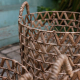 Panier à linge | Panier à plantes | Panier de Rangement NAILAKA en Jacinthe d'Eau (3 tailles)
