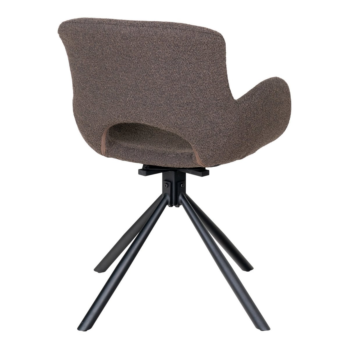 Lot de 2 chaises Amorim en bouclé champignon, ambiance salle à manger