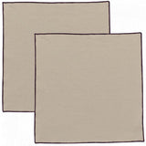 Serviette de table recyclée Grace Ficelle 40 x 40