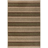 Tapis Paulina outdoor Naturel, rayures contemporaines et texture douce