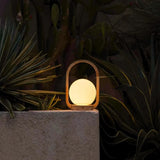 Lampe sans fil en bois marron clair Skye