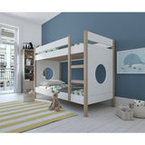 Ambiance de chambre avec lit superposé scandinave
