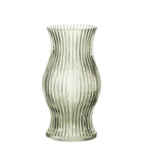 Lanterne/vase Sev en verre vert clair de J-Line, vue de face