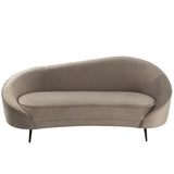 Canapé J-Line Elisabeth - textile - argent