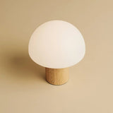 Lampe de table sans fil élégante Mia marron clair
