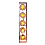 Lampe de lampe en verre "Cesta" lampadaire en fil de métal noir et verre teinté, avec douille E27, 95 cm de haut, pour salle à manger, salon, couloir ou bureau,