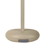 Lampe à poser sans fil dimmable en métal beige