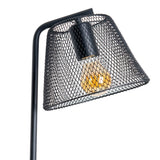 Lampe de table "Korie", lampe de table en métal en noir, avec douille E27, 50 cm de haut, pour le salon et le bureau.