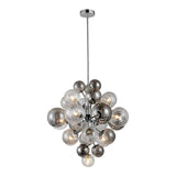 Pendelleuchte Sphère 48cm - Luminaire en métal et verre avec finition anthracite