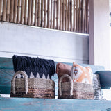 Panier de rangement | Panier décoratif KAPAUKU en fibre de bananier et jonc de mer (2 tailles)