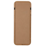 Miroir rectangulaire J-Line en bois naturel et verre, élégant et moderne.