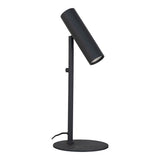 Lampe de table Paris en acier noir avec tête réglable