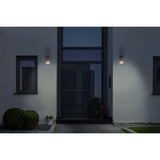 Lampe murale extérieure "Romb" avec détecteur de mouvement, aluminium colorant en anthracite, minuterie, lampe modifiable, 7 x 12,5 x 16,4 cm
