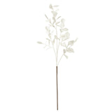 Branche de décoration J-Line Feuilles Eva - plastique - blanc