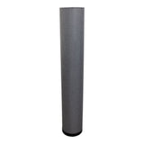 Lampe debout "Beate" Gray en métal et un souffleur de texte en gris, socket E27, lampe à manger pour salle à manger, salon, couloir ou bureau, environ 110 cm de haut