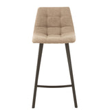 Chaise de bar Stephane J-Line vue de face avec assise beige