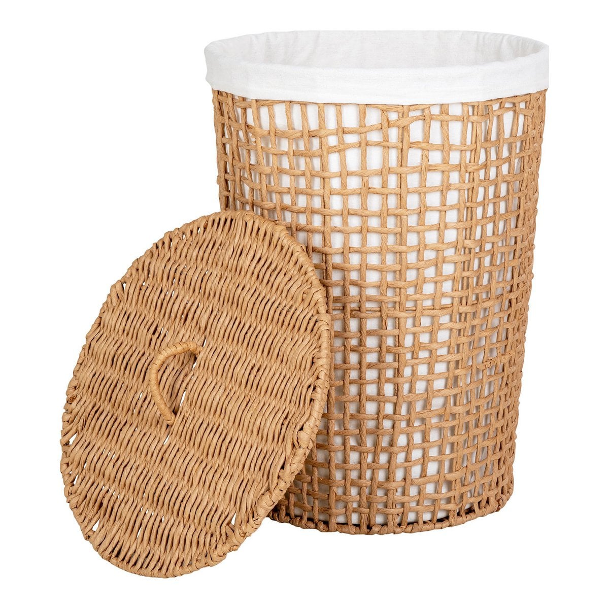 Détail du matériau en papier du Pomal Panier à Linge, texture raffinée