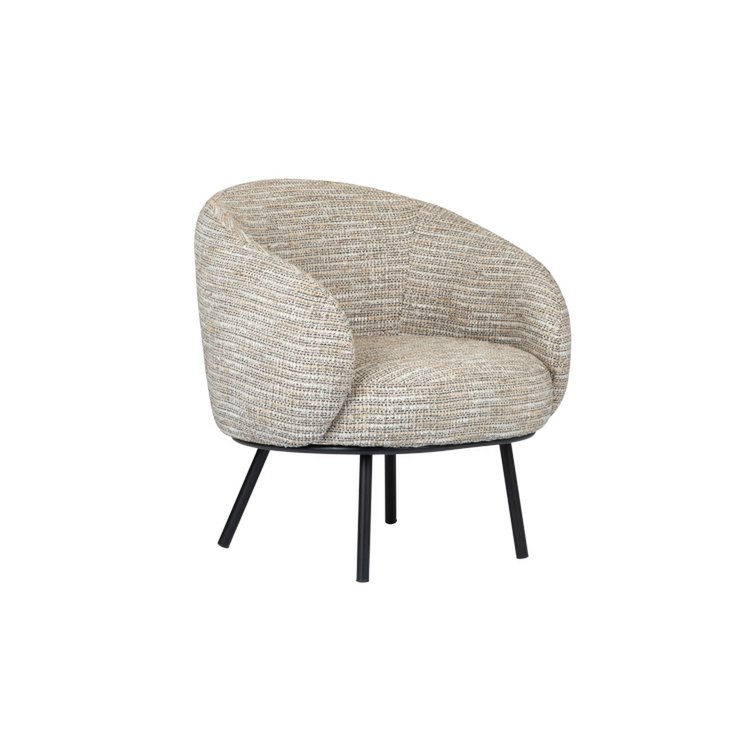 Chaise longue Mars Coco vue avant avec rembourrage élégant