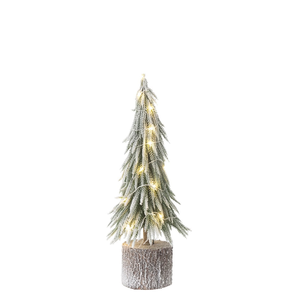 Sapin de Noël A+Led J-Line sur un fond de décor festif