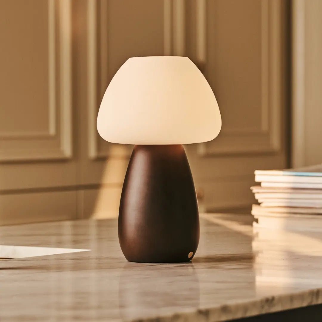 Lampe rechargeable Bear marron foncé