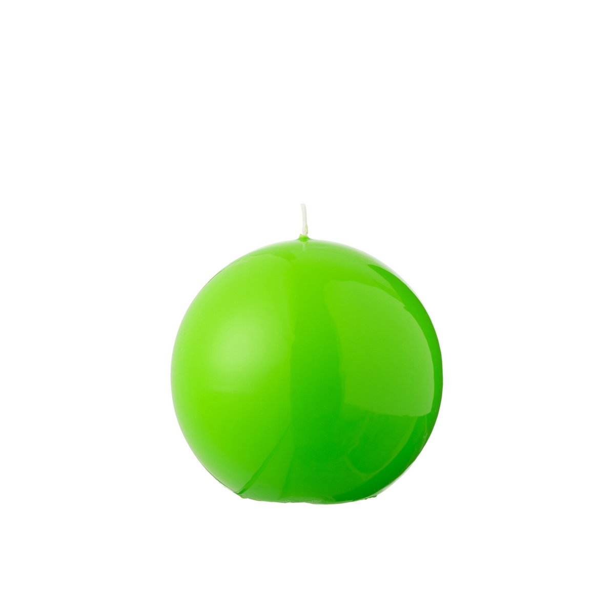 Bougie Boule Cire Fluo Vert J-Line - vue d'ensemble, couleur éclatante
