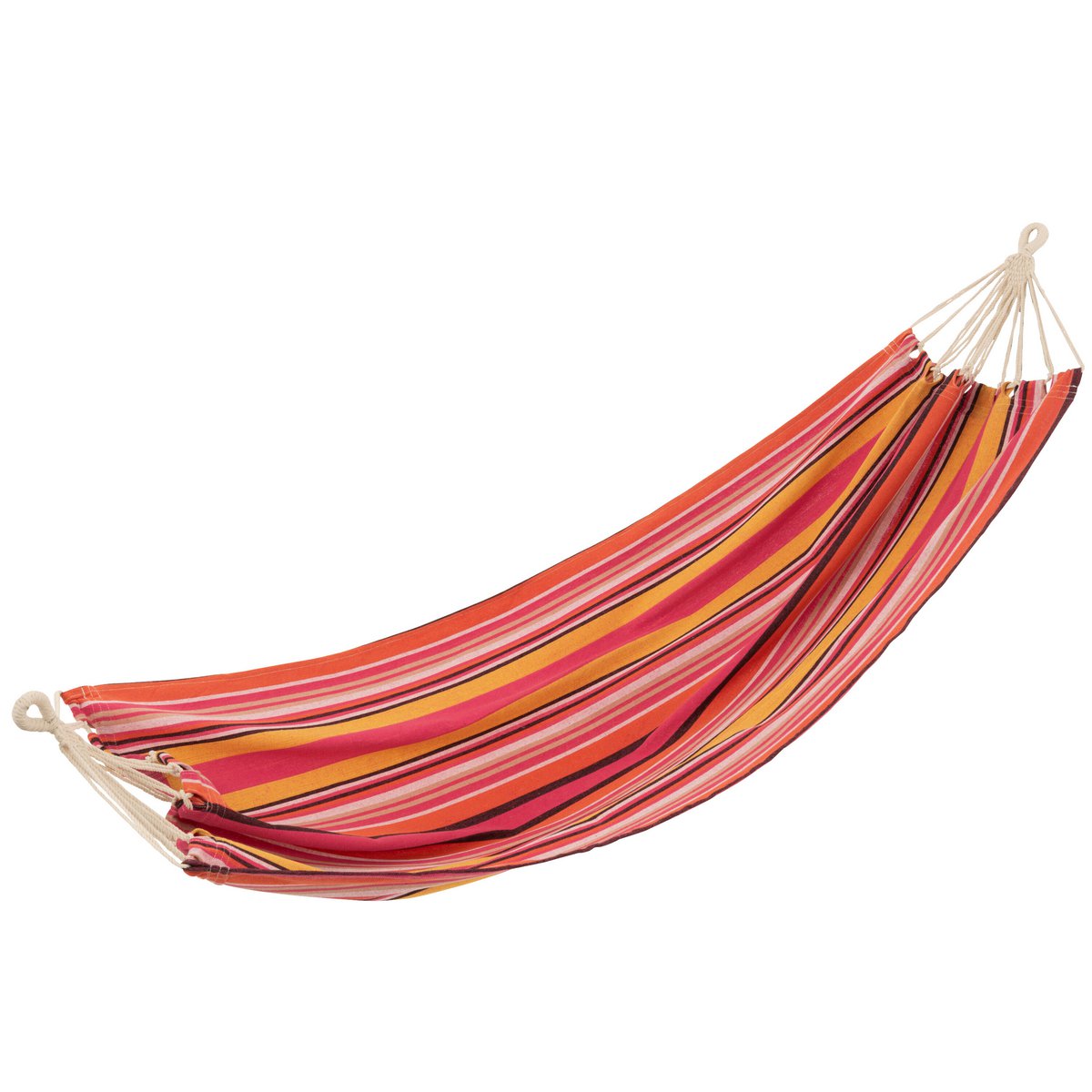 Hamac J-Line rayures coton/polyester rose vif, vue d'ensemble