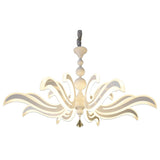 LED Crown "Ludwig" blanc Ø 66 cm, avec des LED fermement installées, métal en blanc