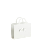 Sac J-Line Magazine en métal blanc, élégant et moderne