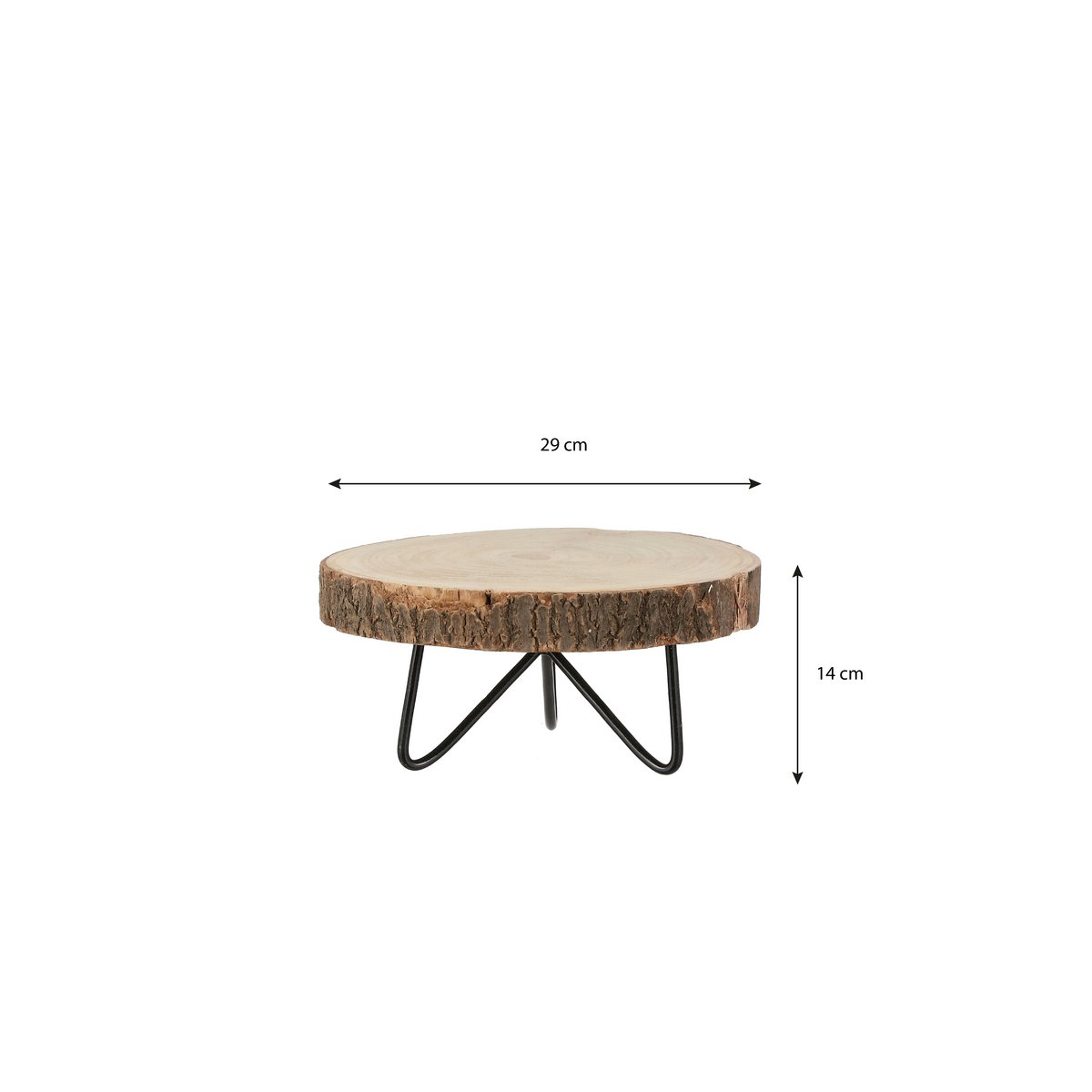 Table d'appoint Pia Marron clair