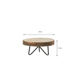 Table d'appoint Pia Marron clair