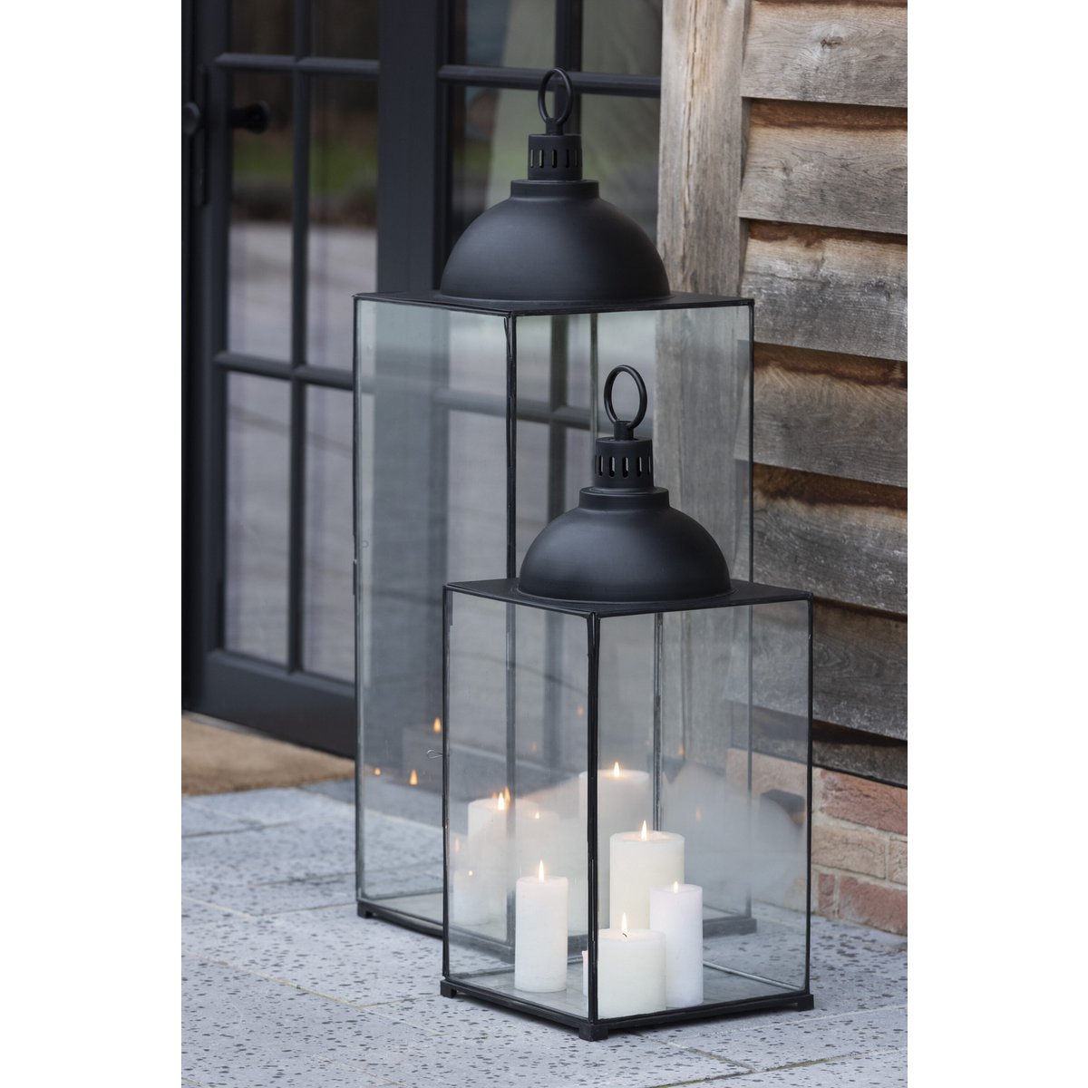 Lanterne J-Line Hagrid - ambiance cosy avec lumière douce