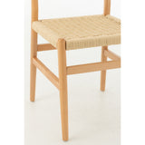 Chaise Lap sur fond neutre, mettant en valeur le bois naturel