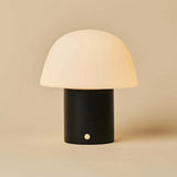 Lampe de table sans fil noire Yannick