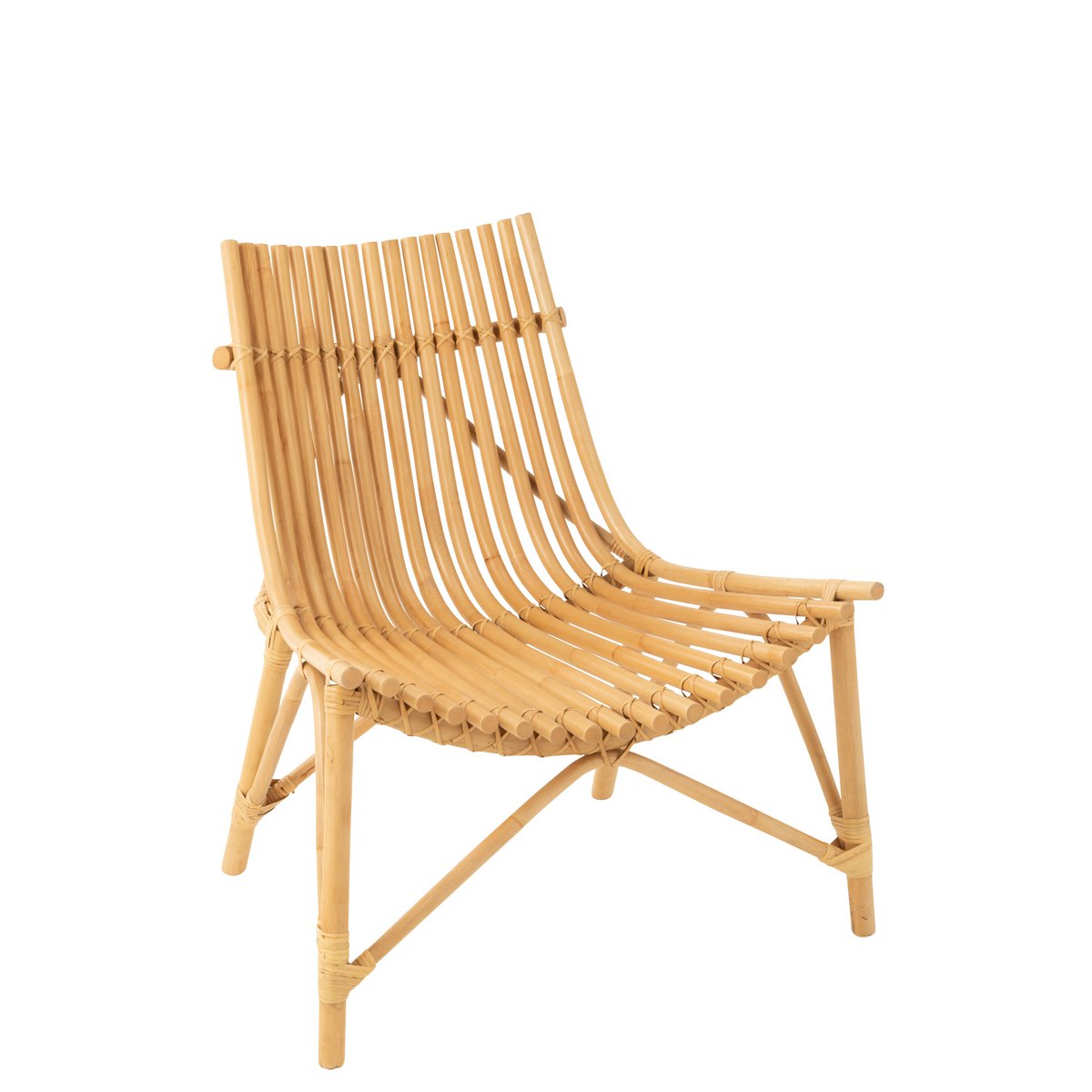 Chaise J-Line en jute naturel avec éclairage doux