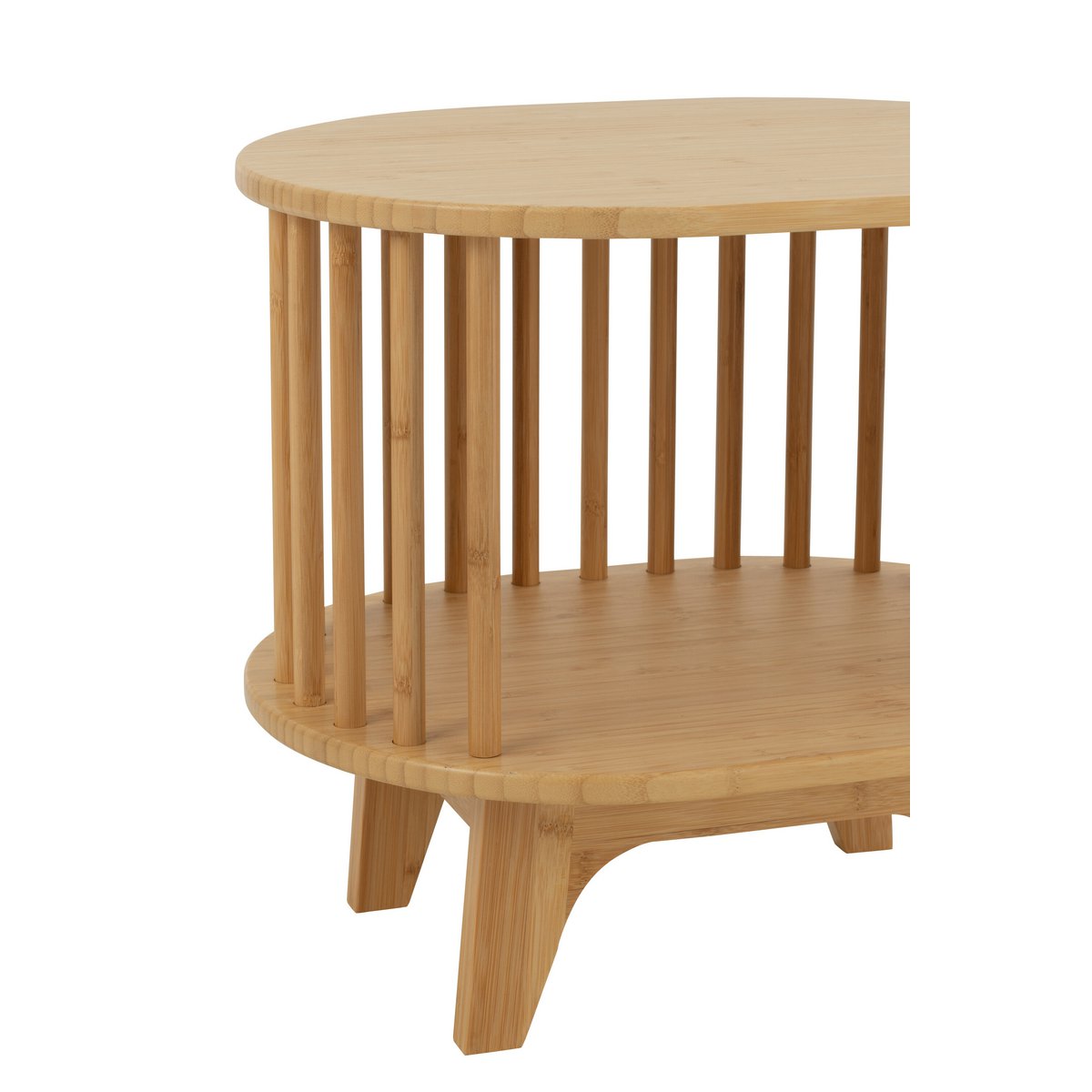 Table de chevet J-Line Live avec objets décoratifs