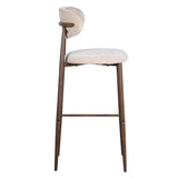 Japandi Bar Chair Tan (ensemble de 2)
