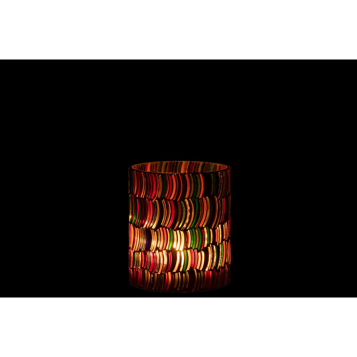 Détail du design de la lanterne J-Line Mosaic Curve, éclairage décoratif