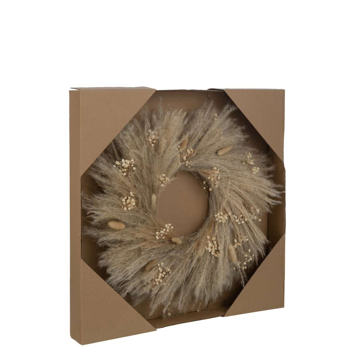 Détail de la couronne J-Line, mettant en valeur les textures du rotin naturel.