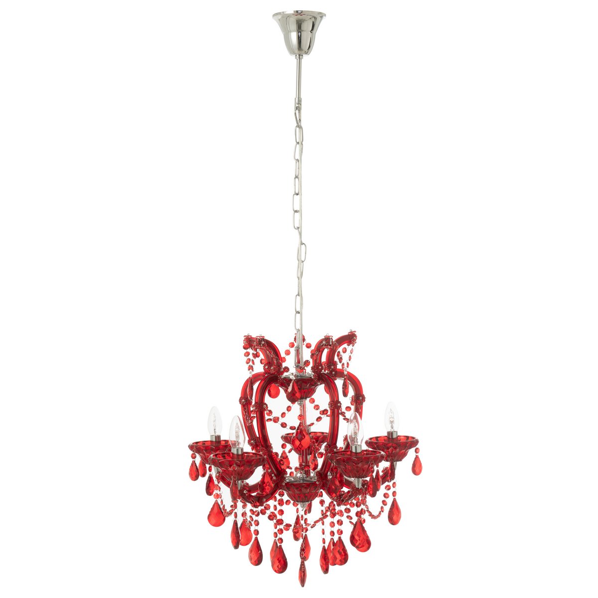 Lampe à suspension J-Line Kand Antique dans un cadre décoratif élégant
